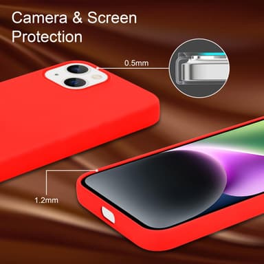 iPhone 14 PLUS Skal Fodral Case (Röd)