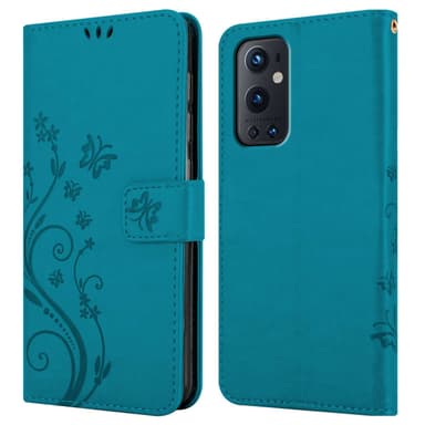 OnePlus 9 PRO Plånboksfodral Skal (Blå)