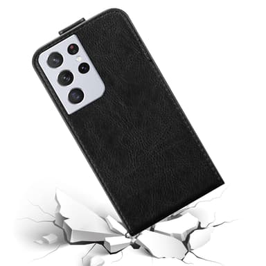 Samsung Galaxy S22 ULTRA Flipfodral Skal (Svart)