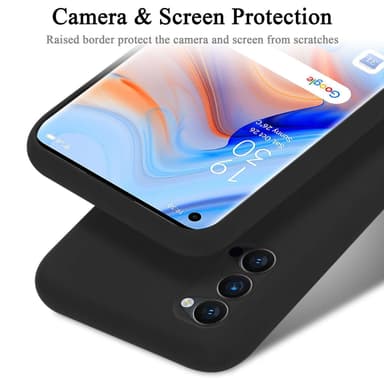 Oppo Reno4 PRO Skal Fodral Case (Svart)