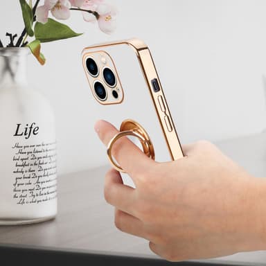iPhone 14 PRO MAX Skal Fodral Case (Vit)