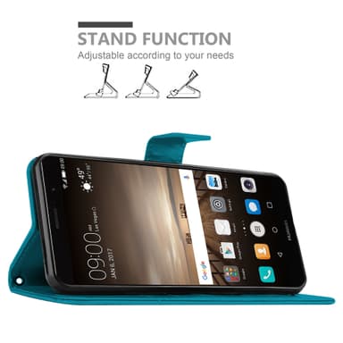 Huawei MATE 9 Plånboksfodral Skal (Blå)