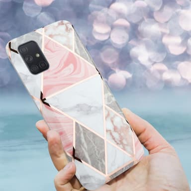 Samsung Galaxy A71 5G Plånboksfodral Skal (Grå)