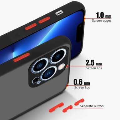 iPhone 13 PRO MAX Skal Fodral Case (Svart)