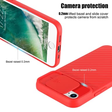 iPhone 7 / 7S / 8 / SE 2020 Skal Fodral Case (Röd)