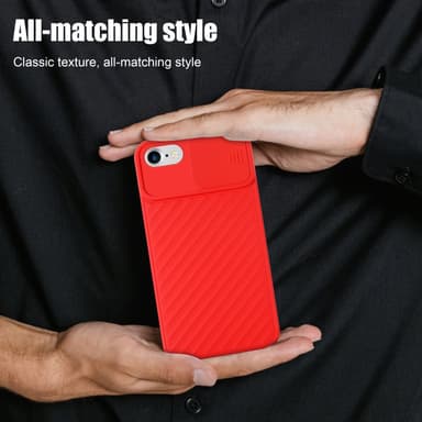 iPhone 7 / 7S / 8 / SE 2020 Skal Fodral Case (Röd)