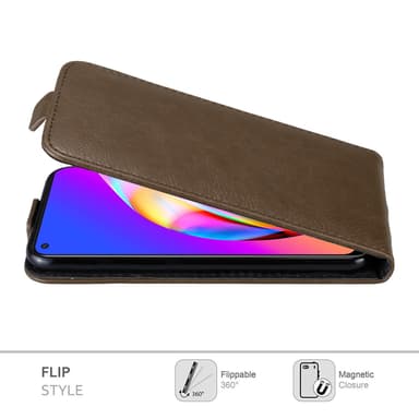 Oppo A94 5G Flipfodral Skal (Brun)