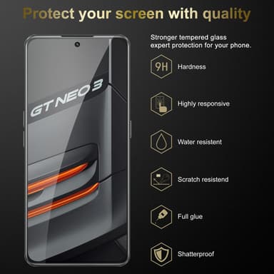 Realme GT Neo 3 3x Skyddsglas Skyddsfilm Skärmskydd