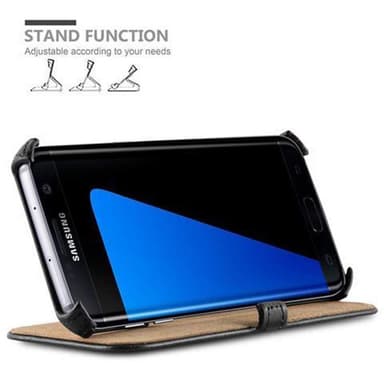 Skal Samsung Galaxy S7 EDGE Plånboksfodral (Svart)
