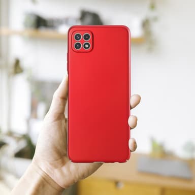 Samsung Galaxy A22 5G Skal Fodral Case (Röd)