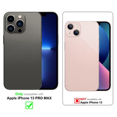 iPhone 13 PRO MAX Skal Fodral Case (Röd)