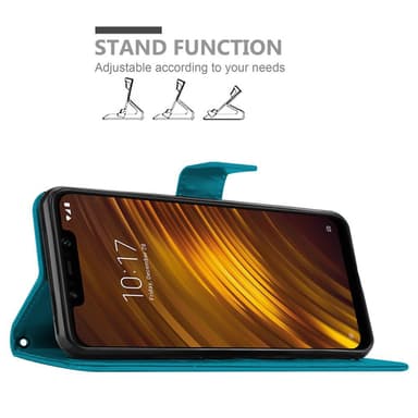 Xiaomi Pocophone F1 Plånboksfodral Skal (Blå)