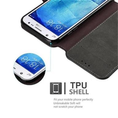 Samsung Galaxy J5 2015 Plånboksfodral Skal (Grå)