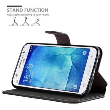 Samsung Galaxy J5 2015 Plånboksfodral Skal (Grå)
