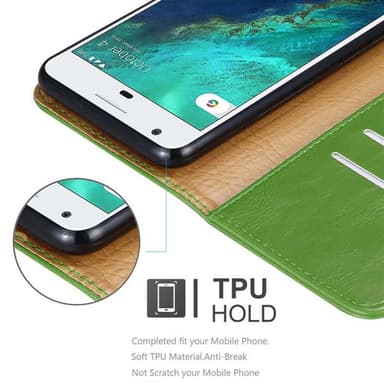 Google PIXEL Plånboksfodral Skal (Grön)
