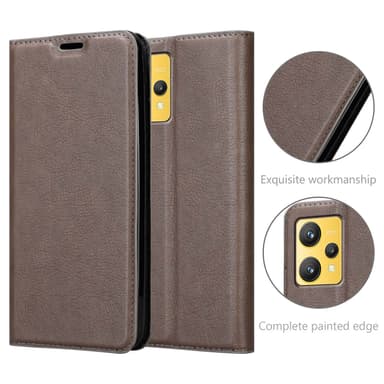 Realme 9 4G / 9 PRO+ Skal Fodral Case (Brun)