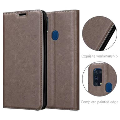 Samsung Galaxy M31 Skal Fodral Case (Brun)