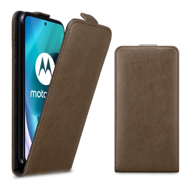 Motorola MOTO G71 5G Flipfodral Skal (Brun)