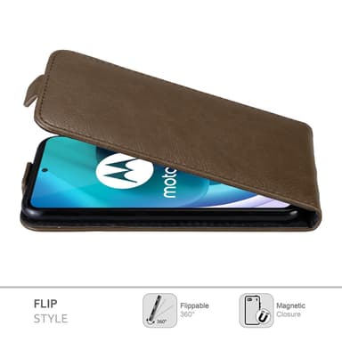 Motorola MOTO G71 5G Flipfodral Skal (Brun)