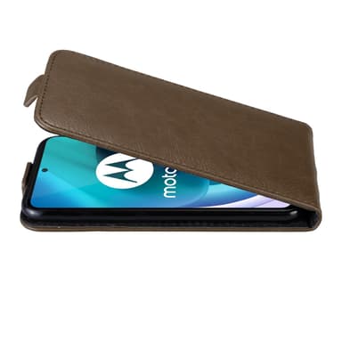 Motorola MOTO G71 5G Flipfodral Skal (Brun)