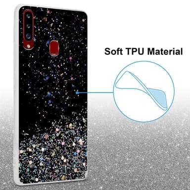 Samsung Galaxy A20s Skal Fodral Case (Svart)