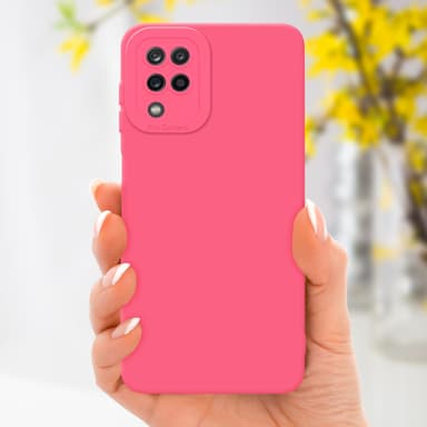 Samsung Galaxy A12 / M12 Skal Fodral Case (Röd)