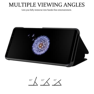 Samsung Galaxy S9 PLUS Plånboksfodral Skal (Svart)
