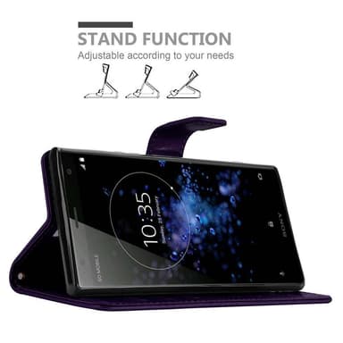 Sony Xperia XZ2 Plånboksfodral Skal (Lila)