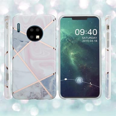 Huawei MATE 30 Plånboksfodral Skal (Rosa)