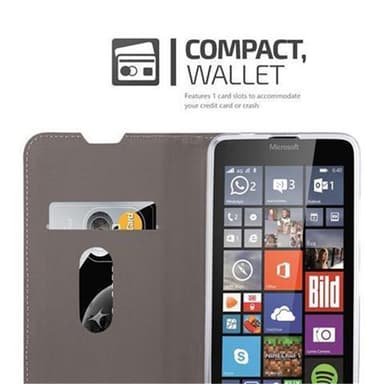 Nokia Lumia 640 Plånboksfodral Skal (Blå)
