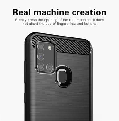 Samsung Galaxy A21s Skal Fodral Case (Svart)
