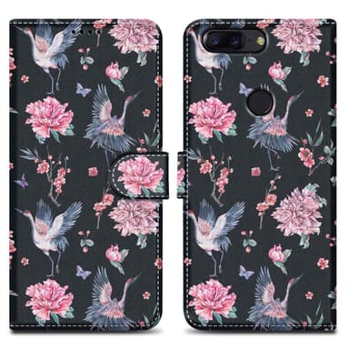 OnePlus 5T Plånboksfodral Skal (Svart)