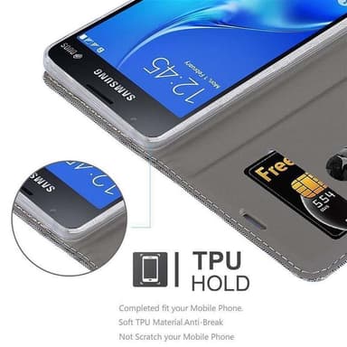 Samsung Galaxy J1 MINI Plånboksfodral Skal (Grå)