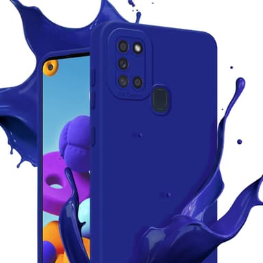 Samsung Galaxy A21s Skal Fodral Case (Blå)