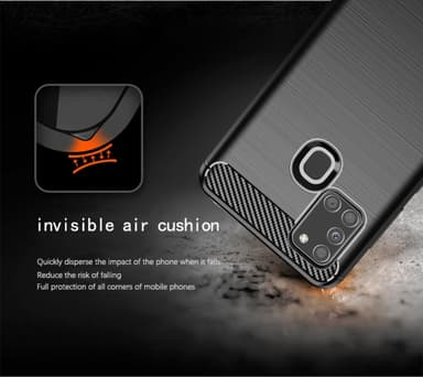 Samsung Galaxy A21s Skal Fodral Case (Svart)