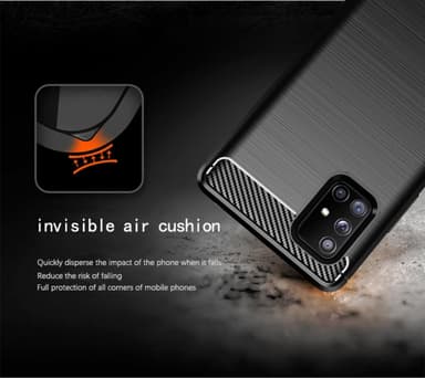 Samsung Galaxy A71 5G Skal Fodral Case (Svart)