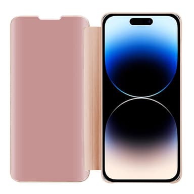 iPhone 14 PRO Plånboksfodral Skal (Rosa)