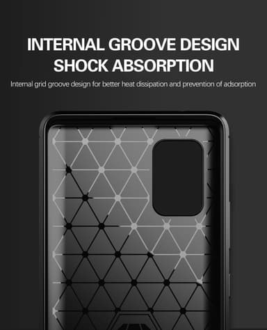 Samsung Galaxy A71 5G Skal Fodral Case (Svart)