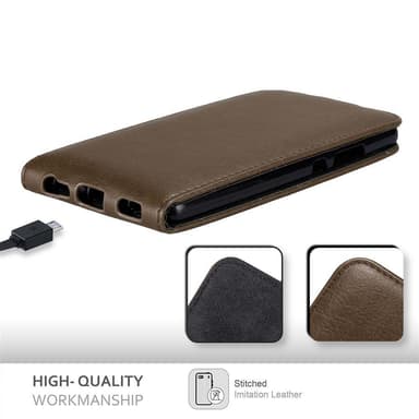 Huawei P9 Flipfodral Skal (Brun)