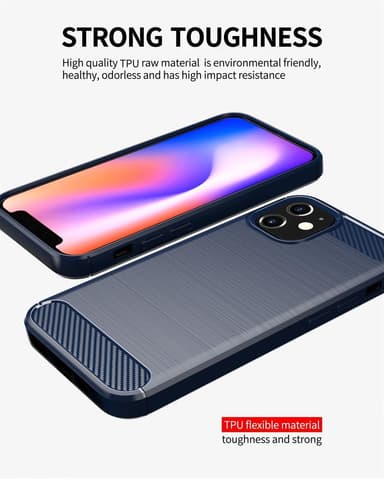 iPhone 12 MINI Skal Fodral Case (Blå)