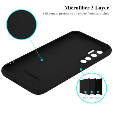 Xiaomi Mi NOTE 10 LITE Skal Fodral Case (Svart)
