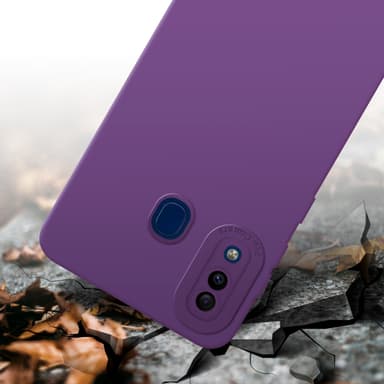 Samsung Galaxy A20 / A30 / M10s Skal Fodral Case (Lila)
