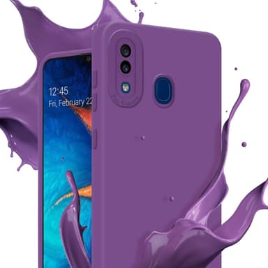 Samsung Galaxy A20 / A30 / M10s Skal Fodral Case (Lila)