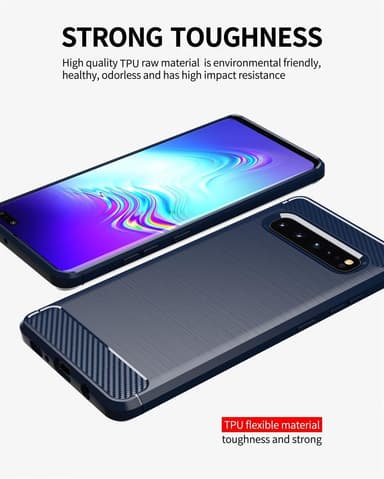 Samsung Galaxy S10 5G Skal Fodral Case (Blå)