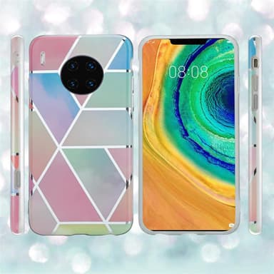 Huawei MATE 30 PRO Plånboksfodral Skal (Rosa)