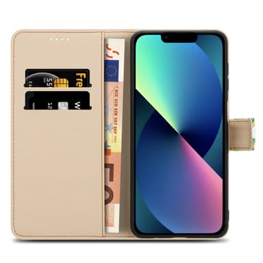 iPhone 14 Plånboksfodral Skal (Grön)