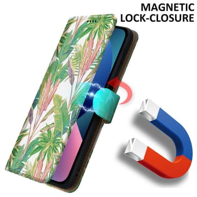 iPhone 14 Plånboksfodral Skal (Grön)