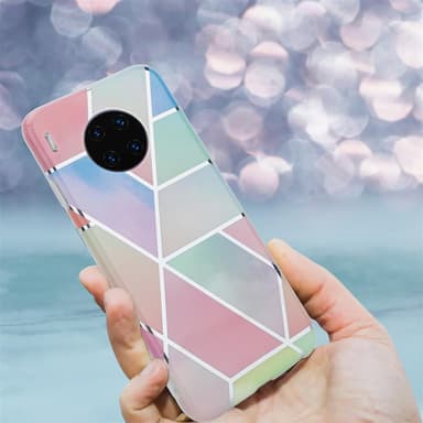 Huawei MATE 30 PRO Plånboksfodral Skal (Rosa)