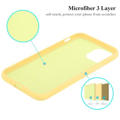 iPhone 12 MINI Skal Fodral Case (Gul)
