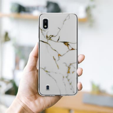 Samsung Galaxy A10 / M10 Plånboksfodral Skal (Vit)